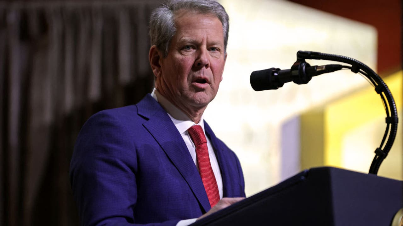 Gov Kemp Passes On US Senate Seat In 2026 Race Against Democrat Ossoff Gettyimages 2200077458 