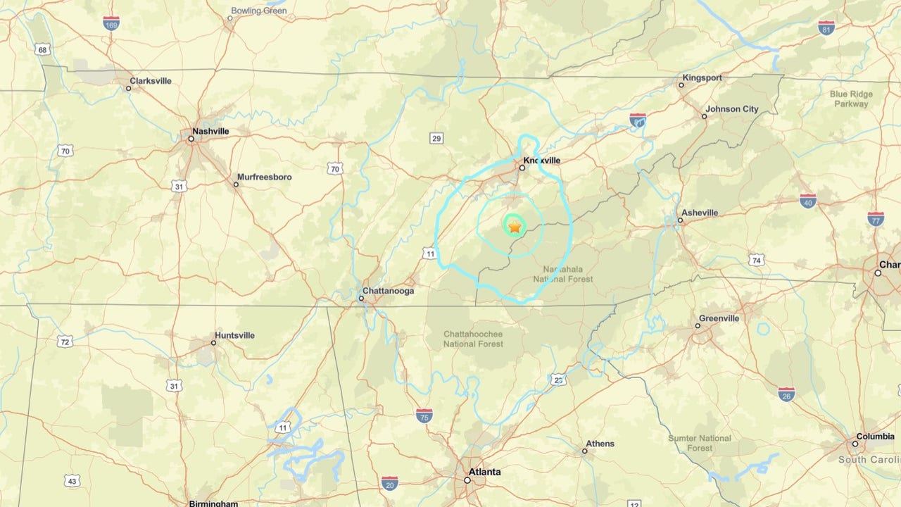4.1-magnitude earthquake hits Tennessee, felt in Atlanta