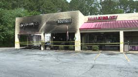 Businesses destroyed in early morning Clayton County strip mall fire