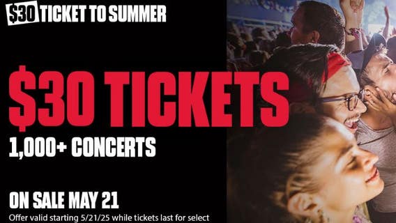 Live Nation brings back $30 tickets for summer concerts