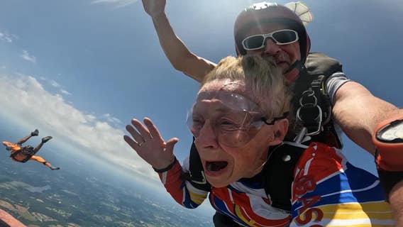 86-year-old skydiver's quest for 1,000 jumps brings her to Georgia