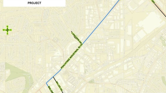 DeKalb County to replace water mains along Peachtree Industrial Boulevard