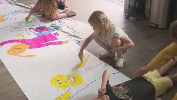 Children in Howell Station neighborhood speak out against power lines