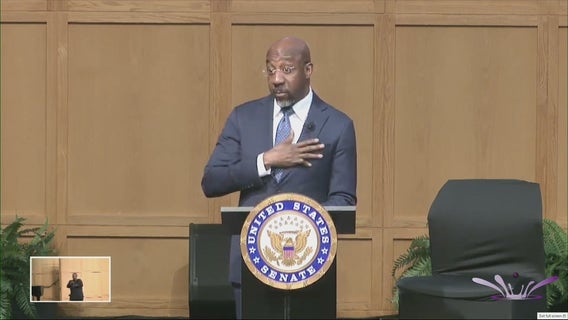Sen. Raphael Warnock holds heated town hall in Atlanta