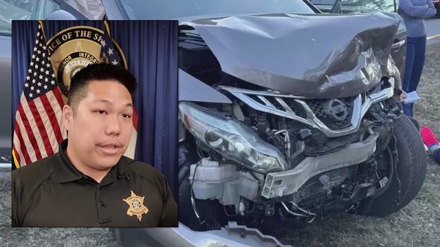 Heroic deputy saves victim in dramatic head-on collision