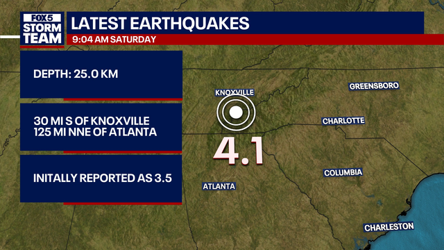 4.1-magnitude earthquake hits Tennessee, felt in Atlanta