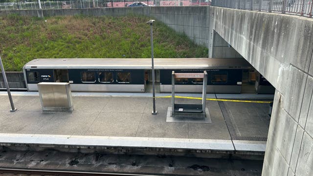 Manhunt after two injured in shooting aboard MARTA train near East Point Station