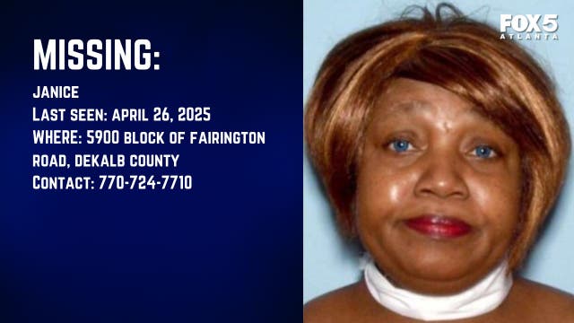 Missing: 68-year-old named Janice missing in DeKalb County