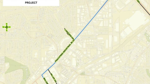 DeKalb County to replace water mains along Peachtree Industrial Boulevard