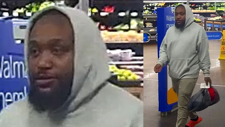 DeKalb County Police are searching for this man in connection with a shooting along Rock Springs Road in Lithonia on May 16, 2025.