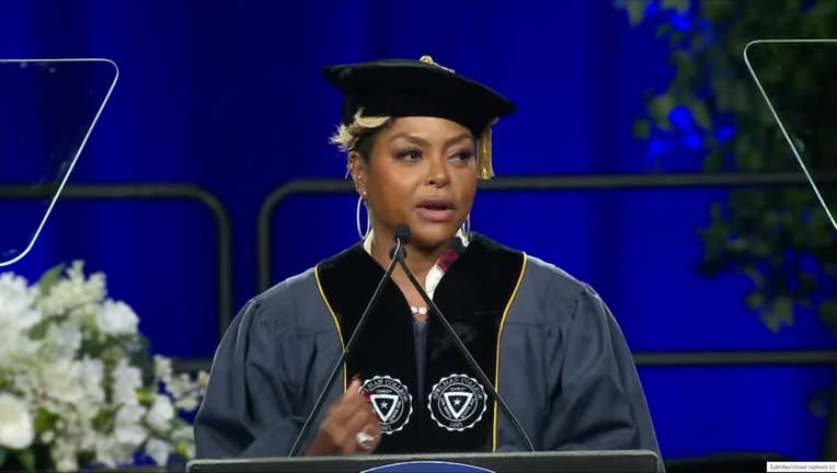 Taraji P. Henson served as the keynote speaker during the 2025 commencement at Spelman College in Atlanta on May 18, 2025.