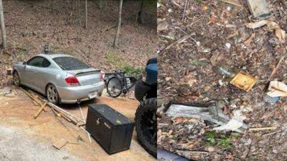 The Georgia Department of Natural Resources says that this photo shows that things inadvertently attract a black bear into a property in the bent tree community in Pickens County.