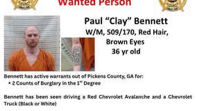 Pickens County Sheriff's Office looking for burglary suspect