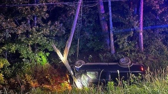 Pickup truck crash in Pickens County leaves driver with minor injuries