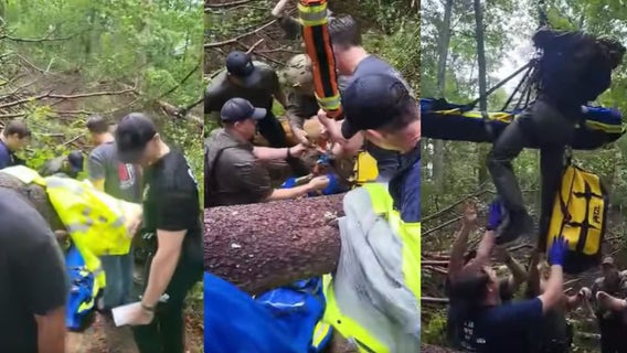 First responders rescue injured hiker trapped in Cohutta Wilderness