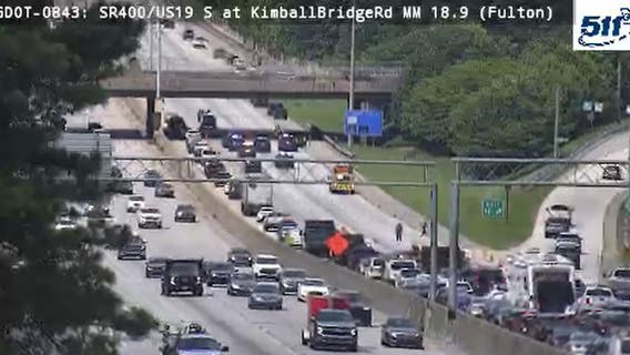 Pedestrian killed on GA 400, roadway back open