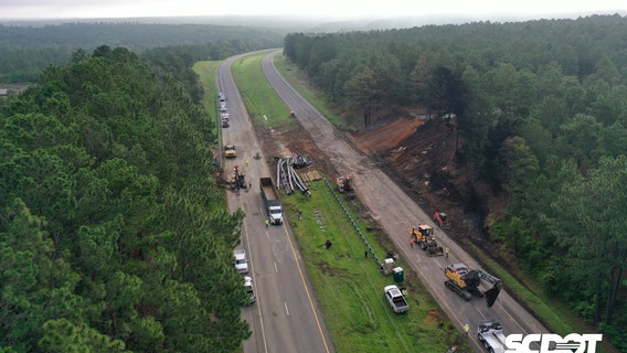 I-20 closed between Augusta and Columbia after tanker truck fire