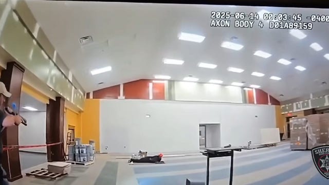 Bodycam: Deputies catch burglary suspect in Macon school's lunchroom