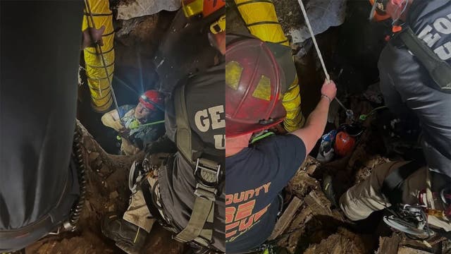 Firefighters rescue man trapped in well at abandoned Habersham home