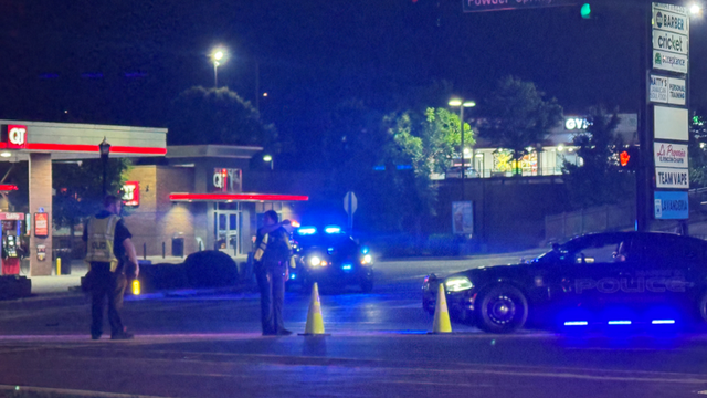 Pedestrian struck by two cars on busy Marietta street