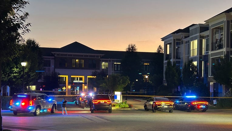 Authorities are investigating a shooting at the Deerfield Crossing apartments in Forsyth County on June 19, 2025.