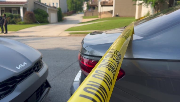 Atlanta police respond to a shooting scene near Drew Drive NW and Abbott Lane NW on June 11, 2025.
