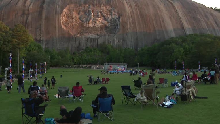 Stone Mountain Park celebrated Juneteenth with a special drone and light show on June 19, 2025.