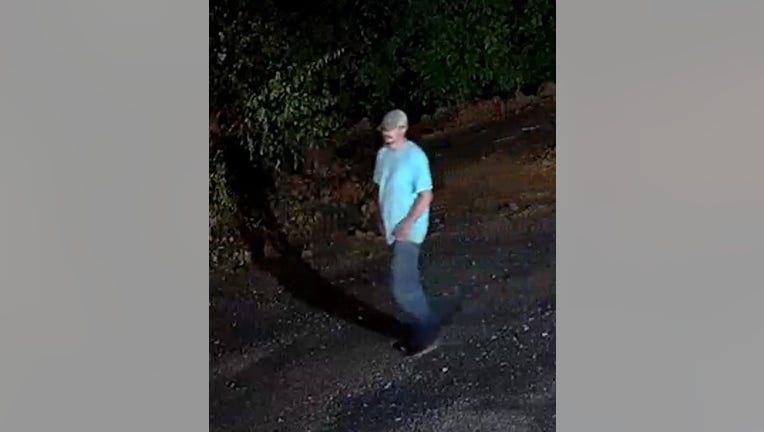 The Dalton Police Department released this image of a man investigators say stole construction equipment from Christian Heritage School in Dalton on June 8, 2025.