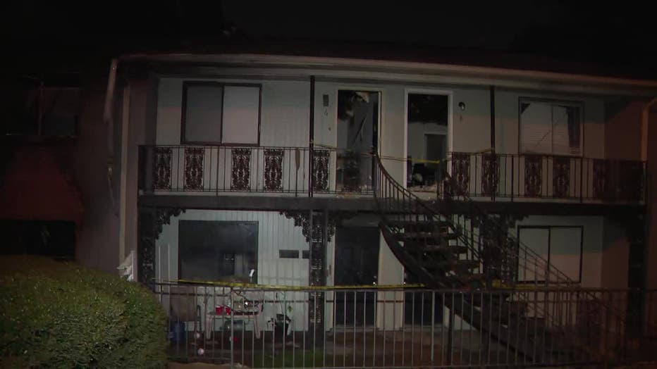 A fire is under investigation at the Elite at 285 apartments located at 5900 Riverdale Road in Riverdale on June 3, 2025.