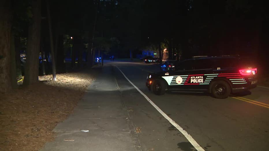 Police investigate a deadly shooting of a teenager along Fairlock Lane NW in Atlanta on June 6, 2025.