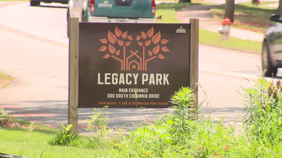 Community members gathered at Legacy Park after nearly three dozen unmarked graves, mostly belonging to children, were found at the former Methodist Children’s Home in DeKalb County on June 24, 2025.