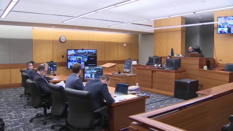 Robert Aaron Long, the man accused of opening fire in multiple Atlanta-area spas in 2021, appears in a Fulton County courtroom on June 3, 2025.