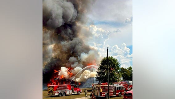 Firefighters respond to massive home fire in Jackson County