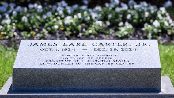 Jimmy and Rosalynn Carter's gravesite now open to public