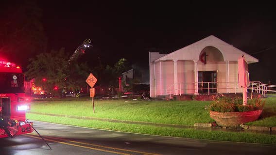 Lithonia Methodist church destroyed by fire during Tuesday's storms