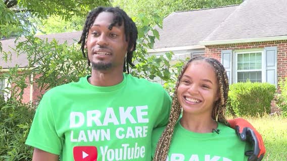 Atlanta couple offers free lawn care to those in need, gains YouTube following