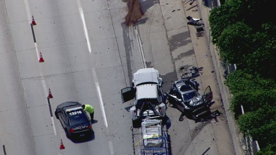 Multi-vehicle crash temporarily closes I-20WB near Candler Road