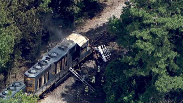 Train collides with tractor-trailer in South Fulton, two injured