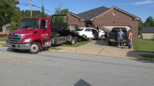 DeKalb County homeowner warns drivers after one crashes into home