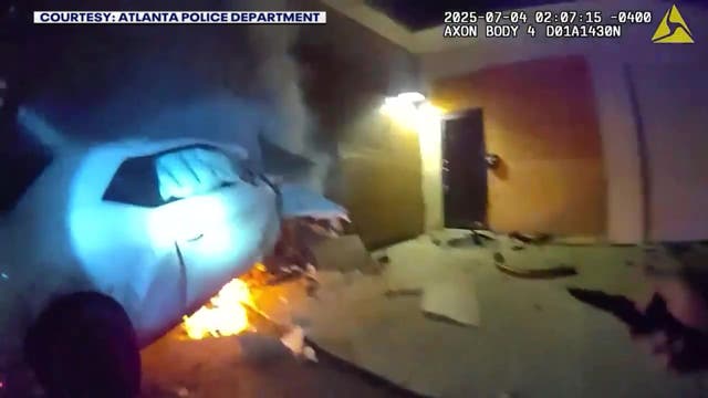 WATCH: Atlanta police pull passenger from fiery wreckage