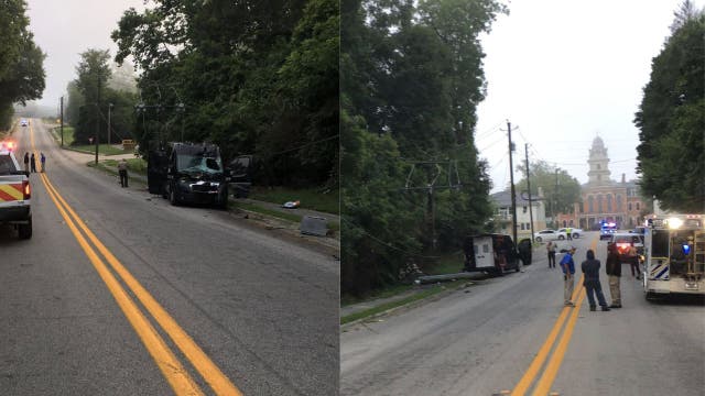 Metro Atlanta inmate transport van crashes after driver falls asleep