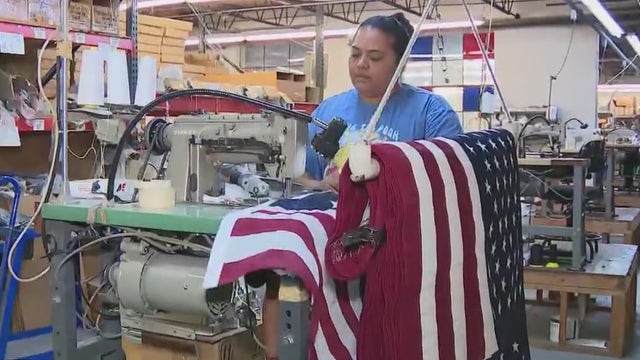 Duluth flag factory busy with orders ahead of 4th of July holiday