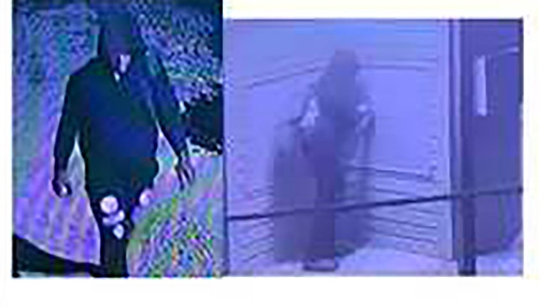 The South Fulton Police Department released these images showing a person who investigators say broke into mailboxes at the Ashford at Spring Lake Apartments located at 6200 Bakers Ferry Road in South Fulton on July 6, 2025.