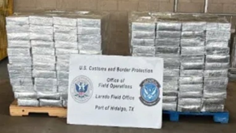More than $23 million worth of methamphetamine was seized at the border at the Pharr International Bridge cargo facility in Texas on July 6, 2025.