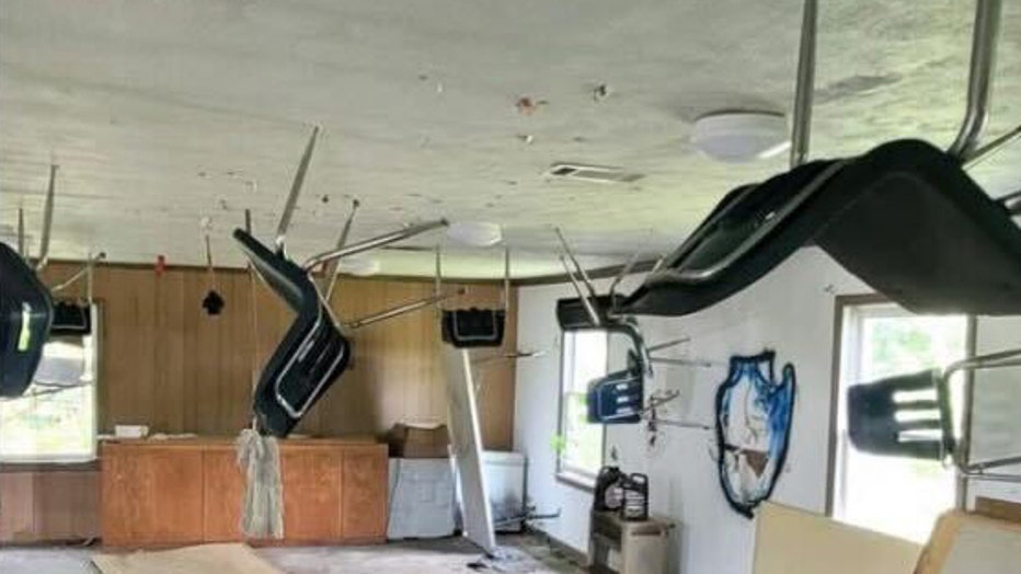 Teenagers were arrested after a deputies found broken glass, chairs thrown into the ceiling, and other damage at Piney Woods Baptist Church on Rockmart Road in Buchanan.