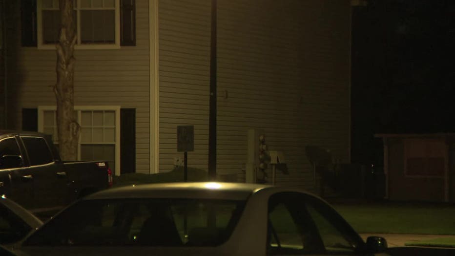 Police investigate the death of an infant at the Mayfair at Carrollton apartments located at 318 Columbia Drive in Carrollton on July 30, 2025.