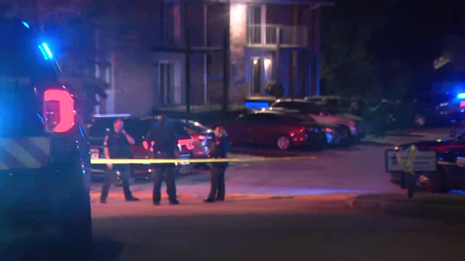 Police are investigating a double shooting along Bent Creek Way SW in Atlanta on July 10, 2025.