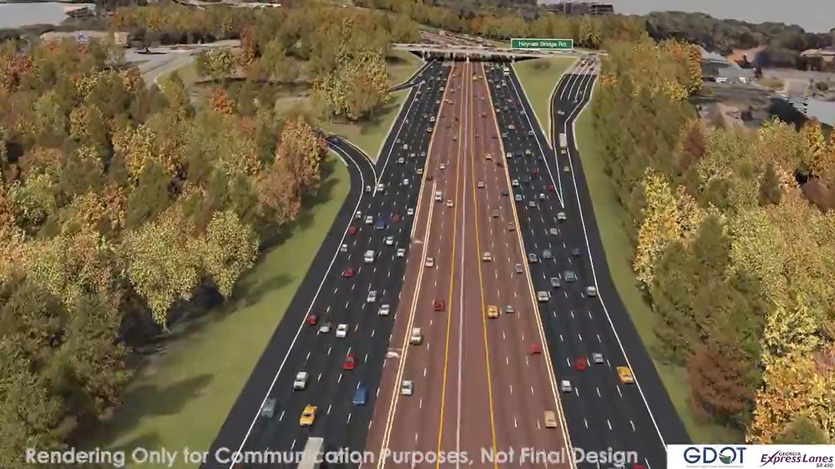GA 400 express lane project: Nightly lane closures to begin next week
