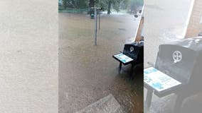 Covington apartment complex evacuated after retention pond floods