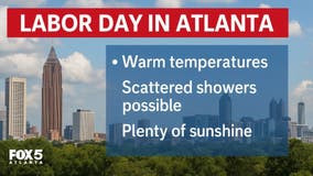 Labor Day in Atlanta: Warm weather with scattered showers